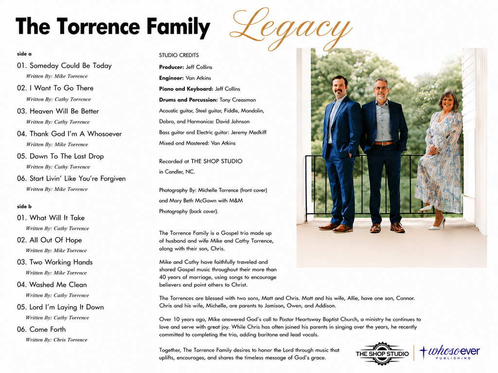 The Torrence Family: Legacy 12’ Vinyl Record