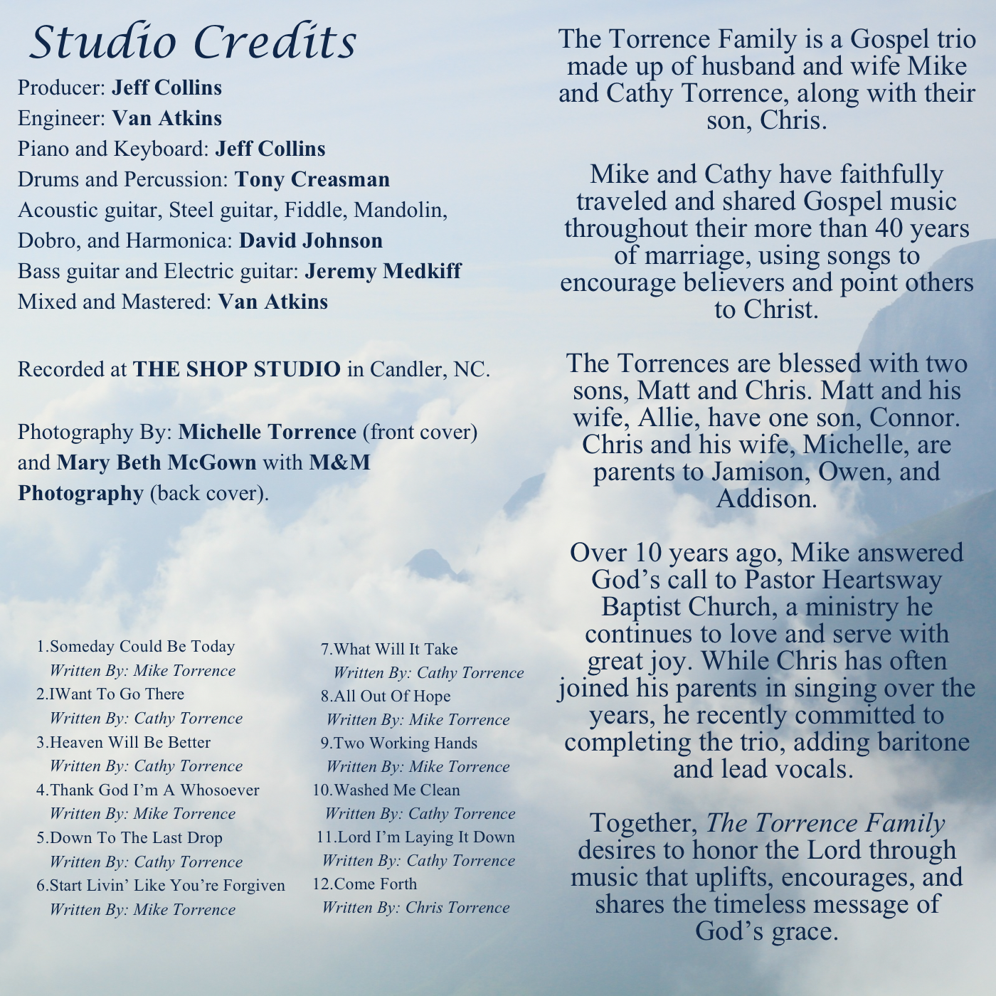 The Torrence Family: Legacy CD